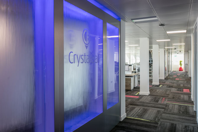 crystal ball entrance hall